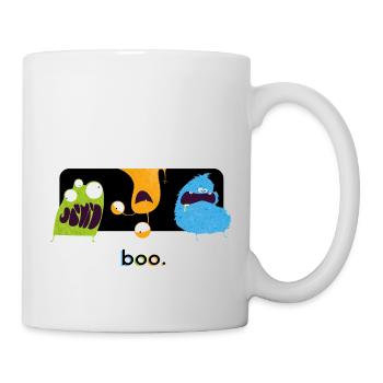 Lustige Halloween Monster - Tasse - Weiß - Rechts