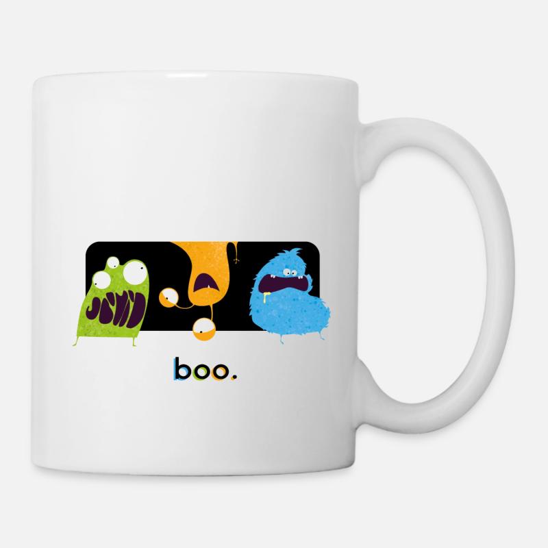 Lustige Halloween Monster - Tasse - Weiß