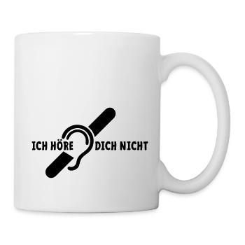 I don't hear you. Deaf, hard of hearing. Lip reading - Mug - white - Right