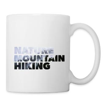 Alps forest nature mountain hiking leewarddesign - Mug blanc - blanc - Droite