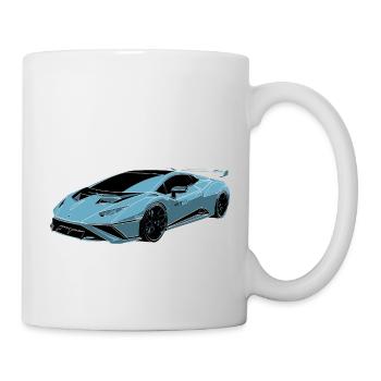 Sports car blue - Mug - white - Right