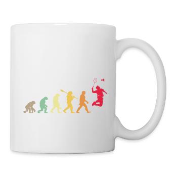 Evolution Badminton Gift For Badminton Players - Mug - white - Right
