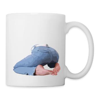 Po und Füße - Tasse - Weiß - Rechts