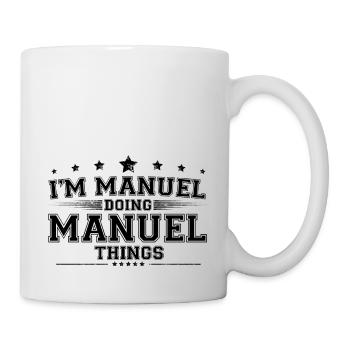 i’m Manuel doing Manuel things - Mug - white - Right