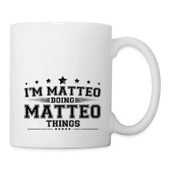 i’m Matteo doing Matteo things - Mug - white - Right