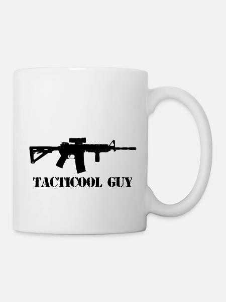 tacticool guy ar15 - Tasse - Weiß