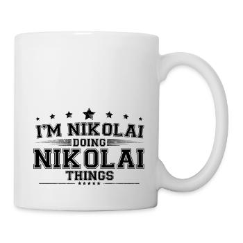 i’m Nikolai doing Nikolai things - Mug - white - Right