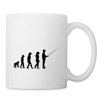 Entwicklung der Fischerei - Tasse - Weiß - Rechts