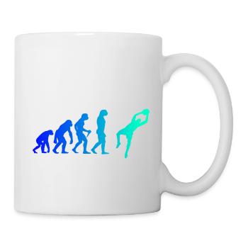 Evolution Torhüter Fußball Torwart Fußballer Fußba - Tasse - Weiß - Rechts