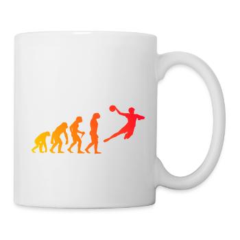 Handball Enfants Evolution Joueurs de handball Hommes - Mug blanc - blanc - Droite