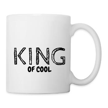 KING of cool - originelle Geschenkidee - king - Tasse - Weiß - Rechts