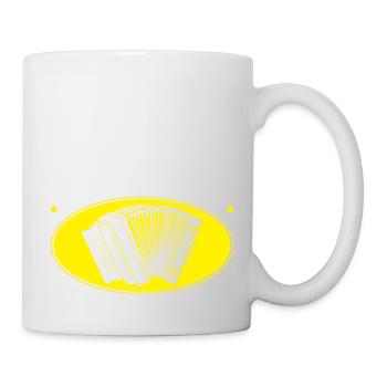 Quetschman, Steirische Harmonika Quetschn - Tasse - Weiß - Rechts