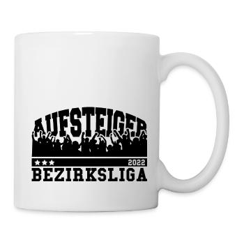 Aufsteiger 2022 Bezirksliga Aufstieg Fußball - Tasse - Weiß - Rechts