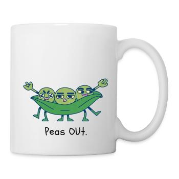 Peas out - Tasse - Weiß - Rechts