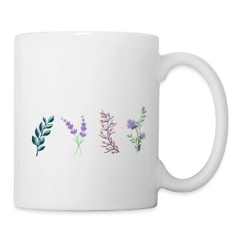 spring flowers gift idea - Mug - white - Right