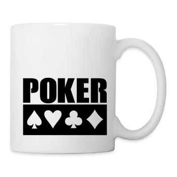 Poker - Tasse - Weiß - Rechts