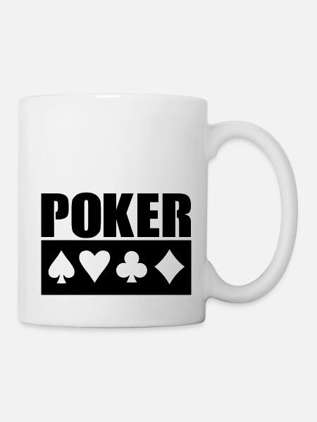 Poker - Tasse - Weiß