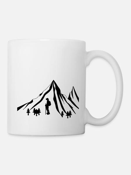 Escalade de bloc Escalade Randonnée - Mug blanc - blanc