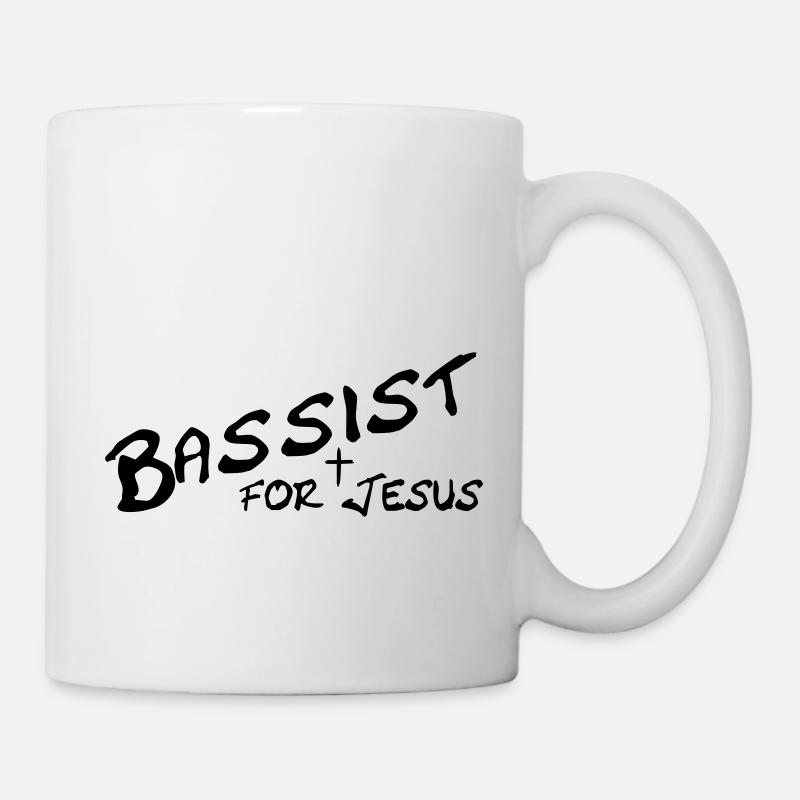 bassist for jesus by csDesign - Mug - white