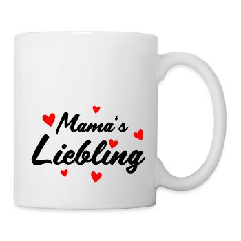 Mamas Liebling - Tasse - Weiß - Rechts