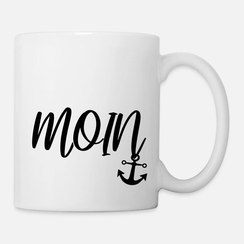 Moin aus der Hafenstadt - Tasse - Weiß