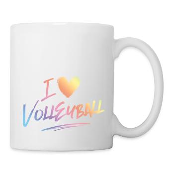 I love volleyball - Mug - white - Right