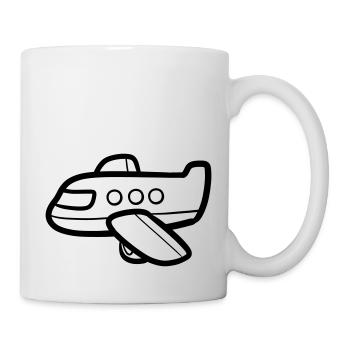 Airplane / Jumbo Jet - Mug - white - Right