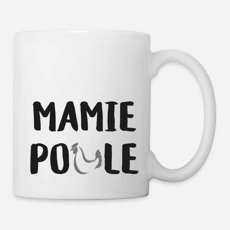Mamie Poule - Beste Oma - Mug blanc - blanc