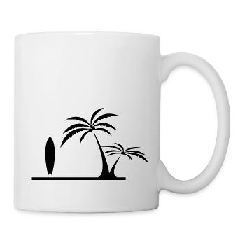 Surfen Surfing Wellenreiten - Tasse - Weiß - Rechts
