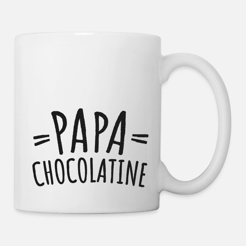 Papa chocolatine viennoiserie - Mug blanc - blanc