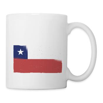 Flagge von Chile Südamerika Chilenen Chilene Santa - Tasse - Weiß - Rechts