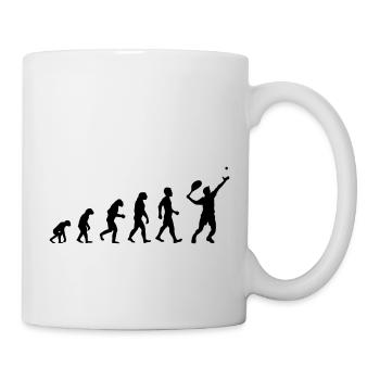 Tennis Evolution Mann - Tasse - Weiß - Rechts