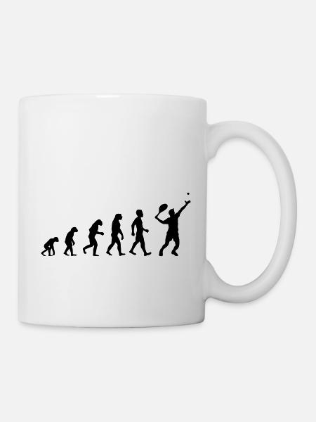 Tennis Evolution Mann - Tasse - Weiß