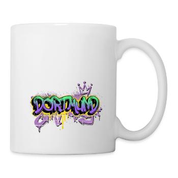 Dortmund Deutschland Stadt Graffiti Spray Sprayer - Tasse - Weiß - Rechts