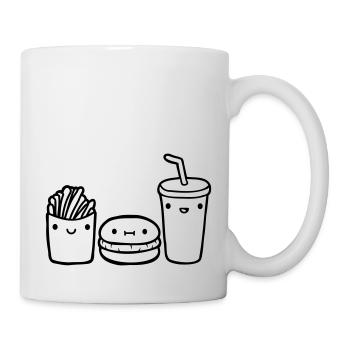 Team Fast Food - Tasse - Weiß - Rechts