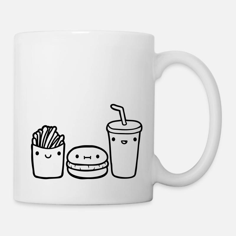 Team Fast Food - Tasse - Weiß