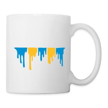 Mucus collant dégoulinant - Mug blanc - blanc - Droite