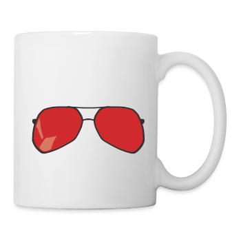 Sonnenbrille - Tasse - Weiß - Rechts
