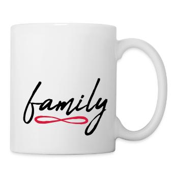 Familie Unendlich Symbol - Tasse - Weiß - Rechts