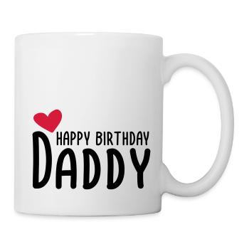 Joyeux anniversaire papa - Mug blanc - blanc - Droite