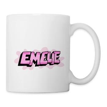 Grafitti Nom Emelie - Mug blanc - blanc - Droite