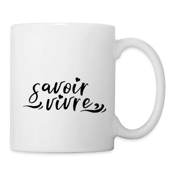 Savoir vivre - Mug blanc - blanc - Droite