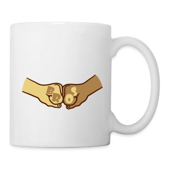 Team Fäuste Bros - Tasse - Weiß - Rechts