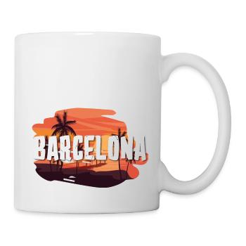 Barcelona - Tasse - Weiß - Rechts