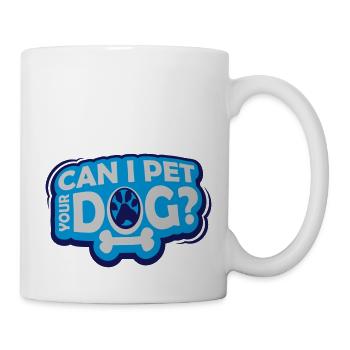 Caressez votre chien en disant - Mug blanc - blanc - Droite
