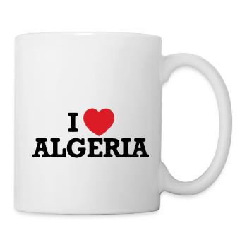 I love Algeria - Mug - white - Right