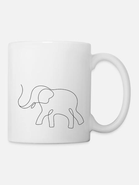 Elephant - Mug - white