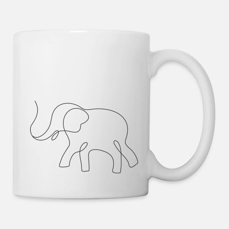Elephant - Mug - white