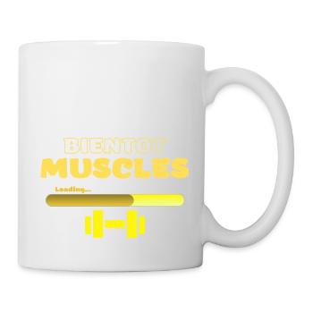 Bientôt muscles - Mug blanc - blanc - Droite