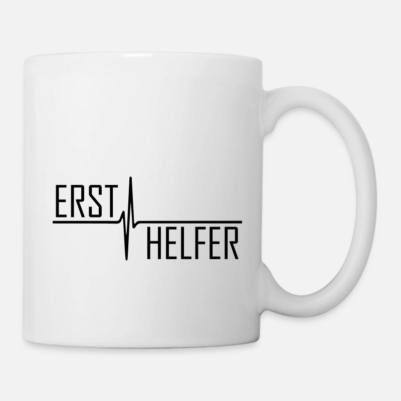 Ersthelfer Sanitäter erste Hilfe - Tasse - Weiß